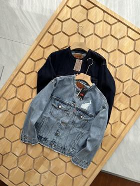 点此购买 Levi's李维斯春秋季女士破洞牛仔外套 daxu 298655