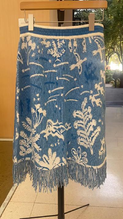 手工流苏提花羊绒半裙  SJF93W258N 商品图5