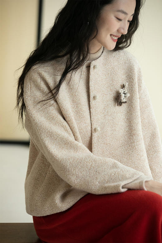 【*回归】牧衣游羊羔毛毛呢外套 限量福利款 小囍不支持会员折 商品图5