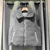 Yves Salomon - VEST   TECHNICAL FABRIC/LAMB - SIROCCO - 女装 - 背心 - 希洛克灰 商品缩略图0