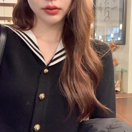 金蘑菇菇 元英妹妹系 新季微甜白兰地 / 乖甜减龄内搭毛衣+半裙 商品图7