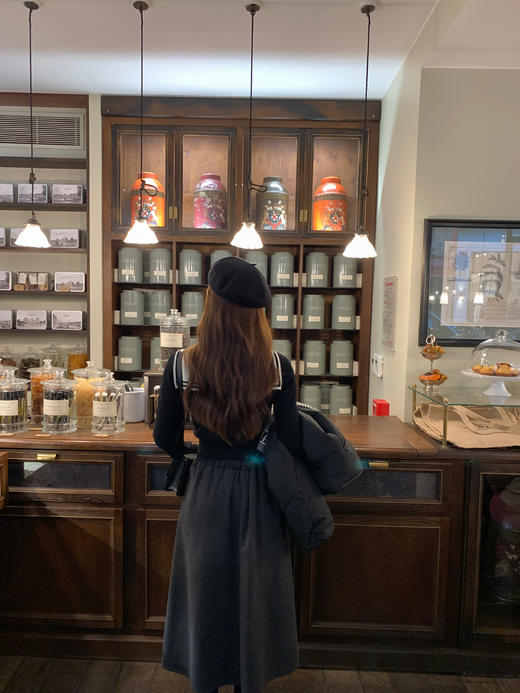 金蘑菇菇 元英妹妹系 新季微甜白兰地 / 乖甜减龄内搭毛衣+半裙 商品图5