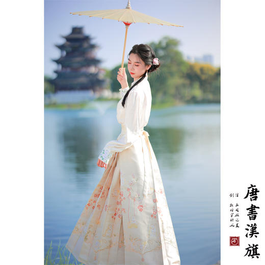 【狸奴戏春】织金妆花工艺新中式国风马面裙招财小猫套装 商品图3