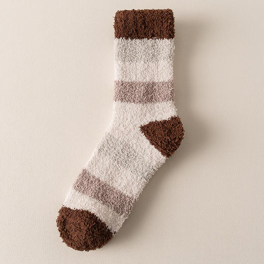 【男珊瑚绒袜】珊瑚绒袜子男中筒秋冬季加厚加绒保暖地板男士长筒袜 商品图5