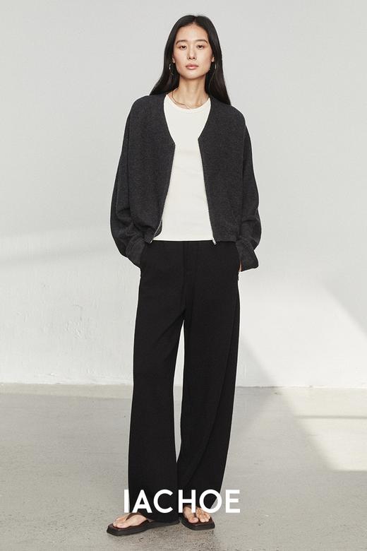 棉仓3561506001-【轻缩羊毛】秋装绵羊毛v领针织开衫外套  *毛衣开衫 商品图4