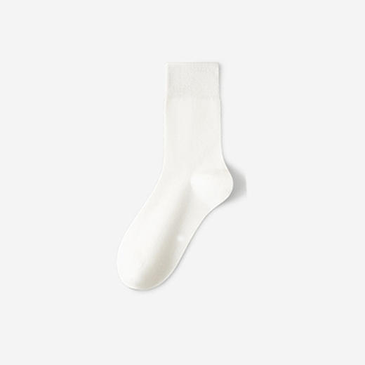 【无骨堆堆袜】无骨袜子女中筒袜纯色棉袜手工缝头秋季长袜堆堆四季 商品图7