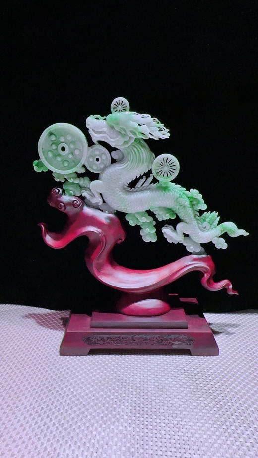 620335翡翠摆件【龙腾盛世】 商品图3