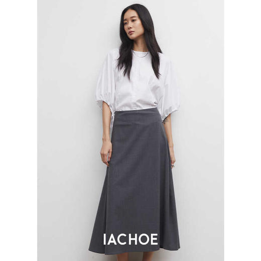 棉仓3531517019-秋季新款老钱风A字半身裙女  职场通勤中长款百搭气质裙子 商品图1