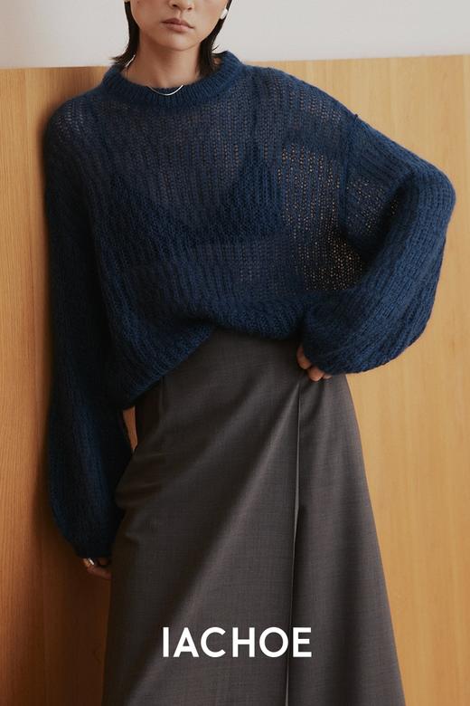 棉仓3561505006-镂空马海毛毛衣 商品图4