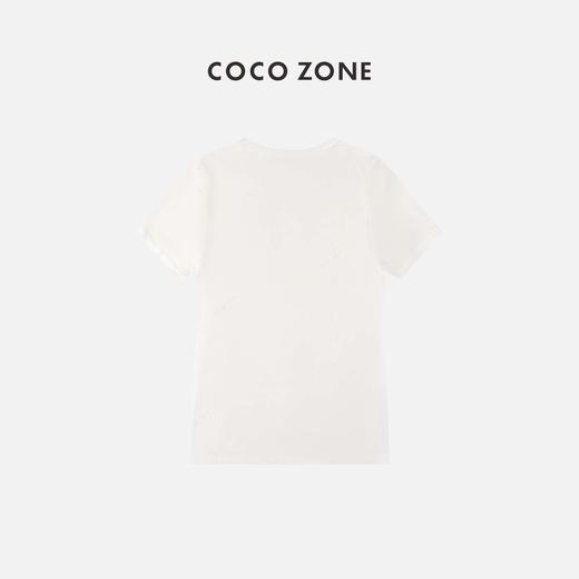 COCO ZONE 女士V领纯色休闲时尚短袖T恤 23C18260 商品图3