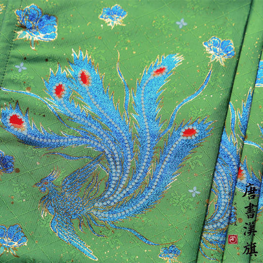 【凤求凰.秋香绿】织金妆花工艺新中式国风凤求凰套装 商品图5