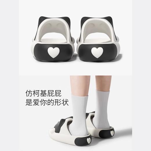 【时尚百搭，舒适耐穿】小狗柯基拖鞋，可爱动人；秋夏新款，轻便厚底增高，细节考究方便极。新款洗澡凉拖，室内外皆适宜，季节无言，品质有加。 商品图3