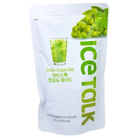 icetalk青葡萄味冰果饮料190ml아이스톡 청포도에이드