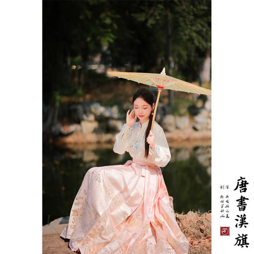 【连枝惊鹊·橘粉】织金妆花新中式国风马面裙复古精致套装 商品图4