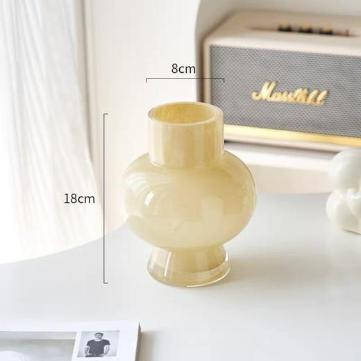 北欧现代简约ins风花瓶摆件客厅花瓶琉璃玻璃插花法式家居装饰 商品图6