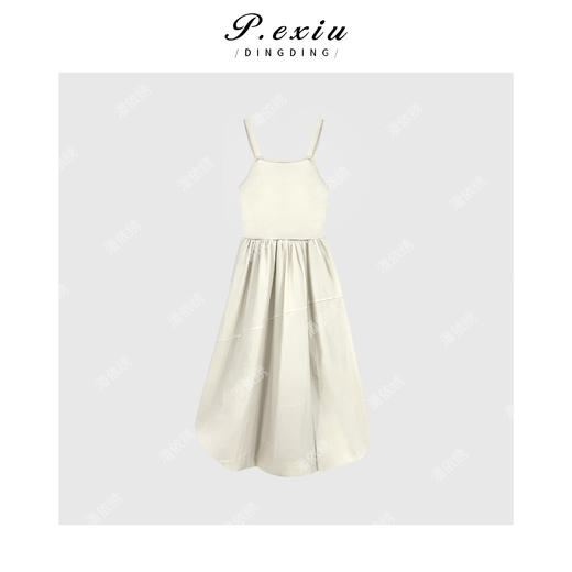 01-1潘依绣丁丁宠粉福利法式高级感气质温柔无袖拼接连衣裙 Q7701 商品图0