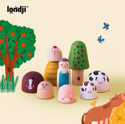 londji儿童进口木质玩具世界农场 商品图2