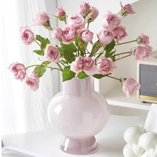 北欧现代简约ins风花瓶摆件客厅花瓶琉璃玻璃插花法式家居装饰 商品图3