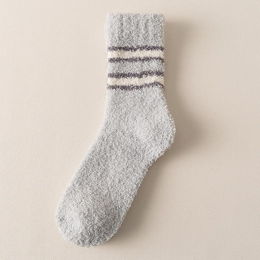 【男珊瑚绒袜】珊瑚绒袜子男中筒秋冬季加厚加绒保暖地板男士长筒袜 商品图7