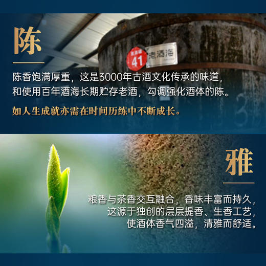鸡公山茶香型白酒信阳名片毛尖茶酒优级粮食酒52度500ml*6瓶/箱 商品图2