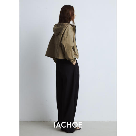 棉仓3561507001- jin口醋酸挺括有型夹克短外套  秋季宽松慵懒风设计感上衣 商品图2