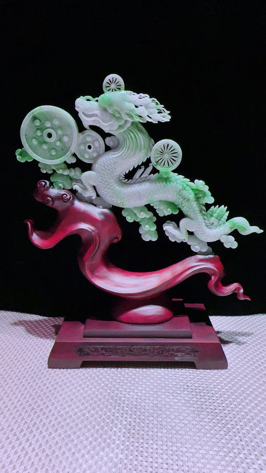 620335翡翠摆件【龙腾盛世】 商品图4