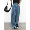 棉仓3531519007-秋季分割切线重设计感气球裤牛仔裤  显瘦宽松阔腿裤女( 商品缩略图0