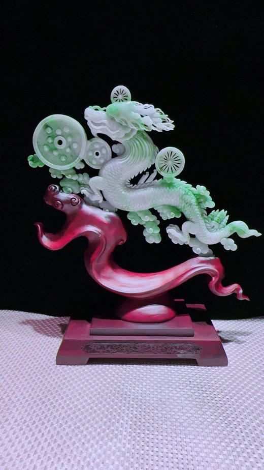 620335翡翠摆件【龙腾盛世】 商品图5