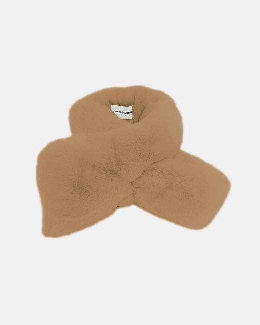 Yves Salomon - SCARF REX RABBIT - MADELEINE - 配件 - 围脖 - 玛德琳棕 商品图0