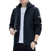 红览 【加绒/单里】男士连帽夹克外套运动休闲上衣可脱卸帽2186 商品缩略图4