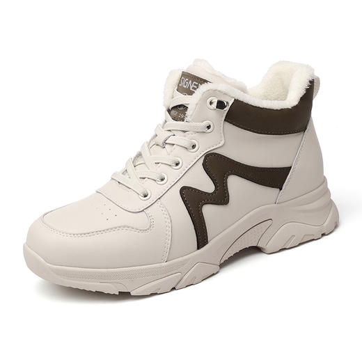 信诺女鞋2024冬季新款加绒厚底高帮棉鞋女士运动休闲鞋旅游妈妈鞋\\Server\e\24年所有款\24M\润雪\冬冬\M198-8Z 商品图3