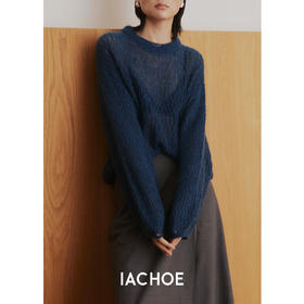 棉仓3561505006-镂空马海毛毛衣