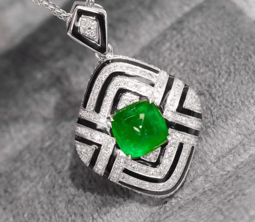 1.6克拉祖母绿糖塔吊坠 商品图2
