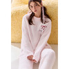 芬腾女士睡衣半边绒秋冬加绒加厚套装甜美休闲珊瑚绒可外穿家居服 商品缩略图0