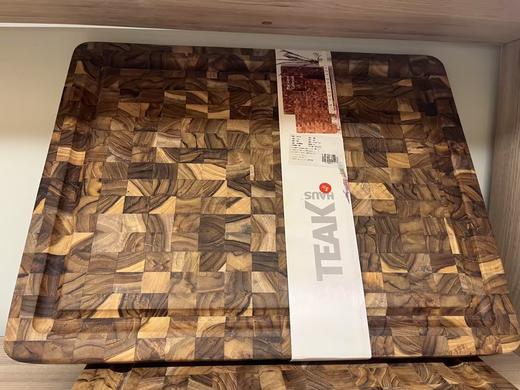 【4折清货】TEAK进口越南柚木格纹菜板砧板 商品图1