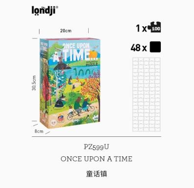 londji儿童进口拼图桌游童话镇 商品图0