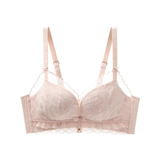 下架 芬腾内衣女上托防下垂文胸性感蕾丝舒适透气无钢圈聚拢收副乳胸罩 商品图4