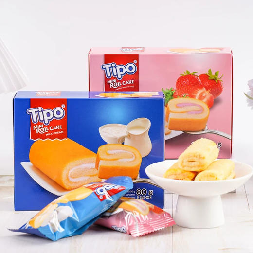 Tipo迷你蛋糕卷牛奶味180g 商品图6