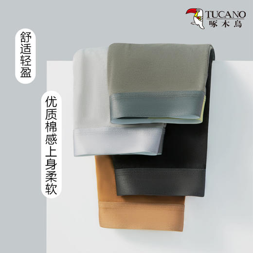 【质感高级】4条装啄木鸟高质感男士内裤 优质棉料柔软舒适 亲肤不卡档 拉扯不变形 商品图3