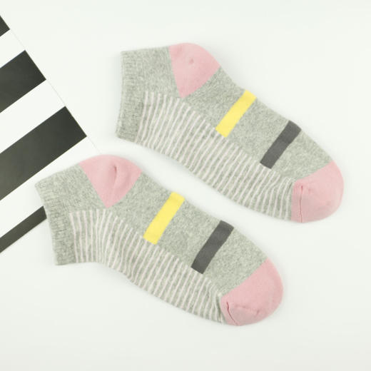 【49元6双】女士短筒半毛圈运动袜 夏季运动舒适透气【722701】 商品图2