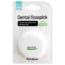 DentaPremium牙线粗线薄荷香40m덴탈 프리미엄 치실 굵은실 민트향