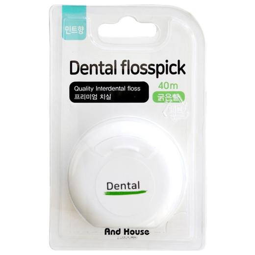 DentaPremium牙线粗线薄荷香40m덴탈 프리미엄 치실 굵은실 민트향 商品图0