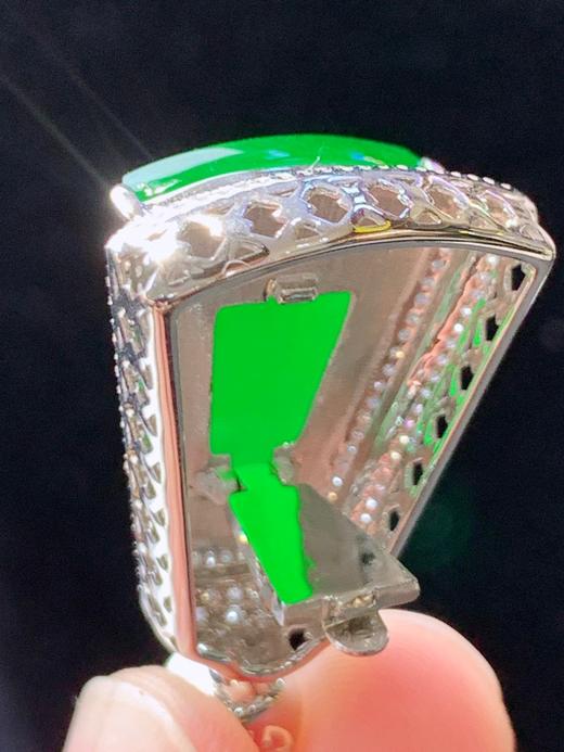 18K金冰辣绿无事牌 商品图6