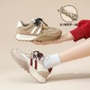 ZHR则则真皮德训鞋女复古休闲运动鞋2024秋季新款拼色厚底板鞋女 商品缩略图3