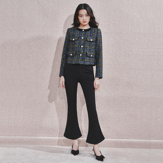 千金小香风粗花呢短外套女24冬轻奢气质高级感女装 商品图3