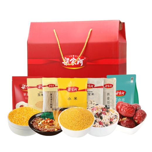 陕北梁家河大礼包（黄小米+即食枣+八宝米+玉米仁+粉条+荞麦挂面+苹果干） 商品图3