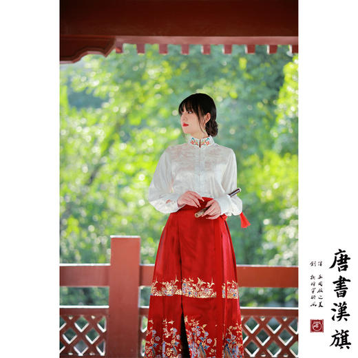 【蝶恋花·霞坞】新中式国风套装织金印花工艺国风马面裙套装 商品图0