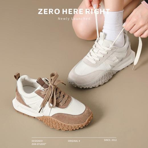 ZHR则则厚底增高运动鞋轻便软底女鞋2024秋季新款ins百搭休闲鞋女 商品图6