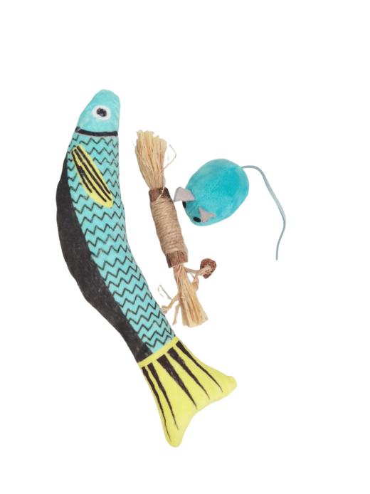 【春季解闷】猫咪自嗨啃咬玩具三件套  添加木天蓼响纸 解闷开心玩具  多色可选 偏远地区不包邮 商品图3