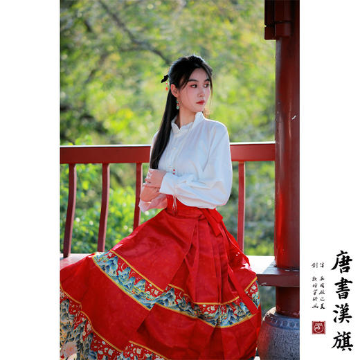 【千里江山·春黛】精致印花工艺新中式国风马面裙千里江山套装超值福利特价 商品图0